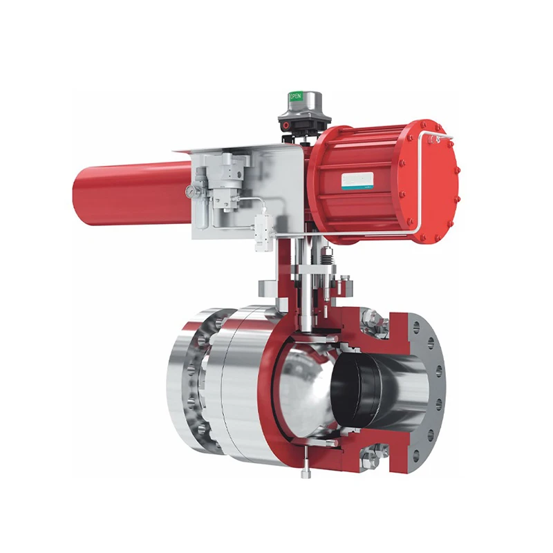 3 τεμάχια βαλβίδα μπάλας Trunnion